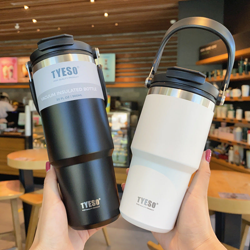 Large-Capacity Portable Stainless Steel Car Thermos Cup
