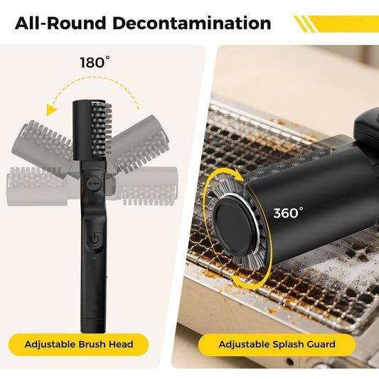 Electric Grill Cleaning Brush with Stainless Steel Head