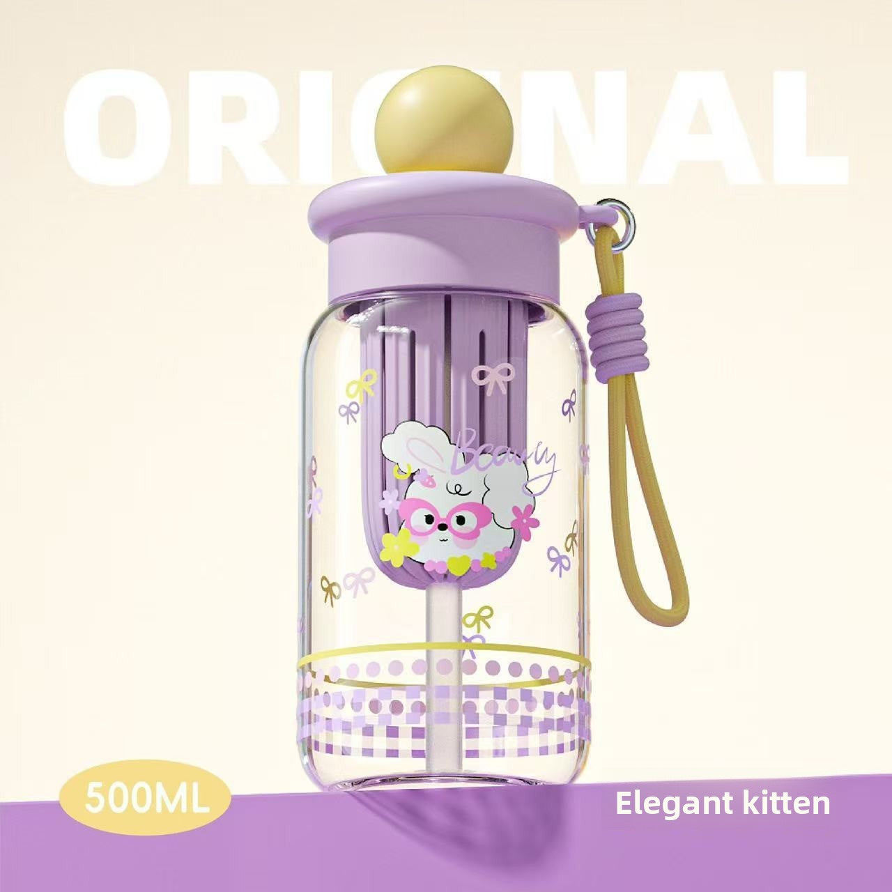 Large Capacity Plastic Straw Cup with Tea Infuser Cute , Bottle ,, New Good-looking Large Capacity With Handle Straw Cup