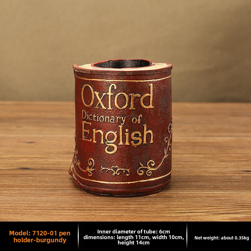 Vintage Resin Desktop Organizer
