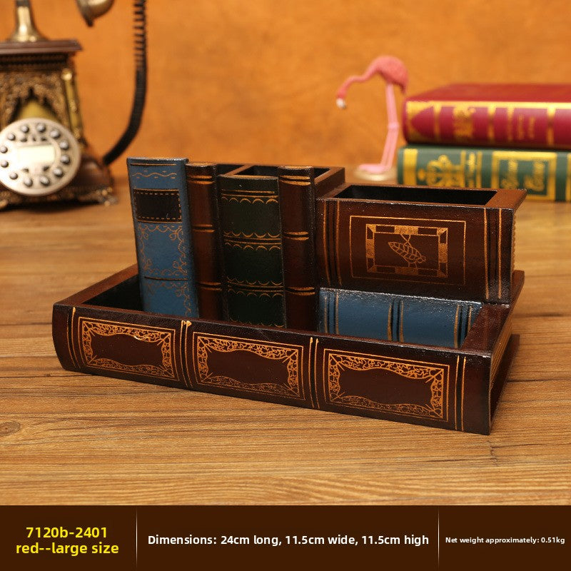 Vintage Resin Desktop Organizer