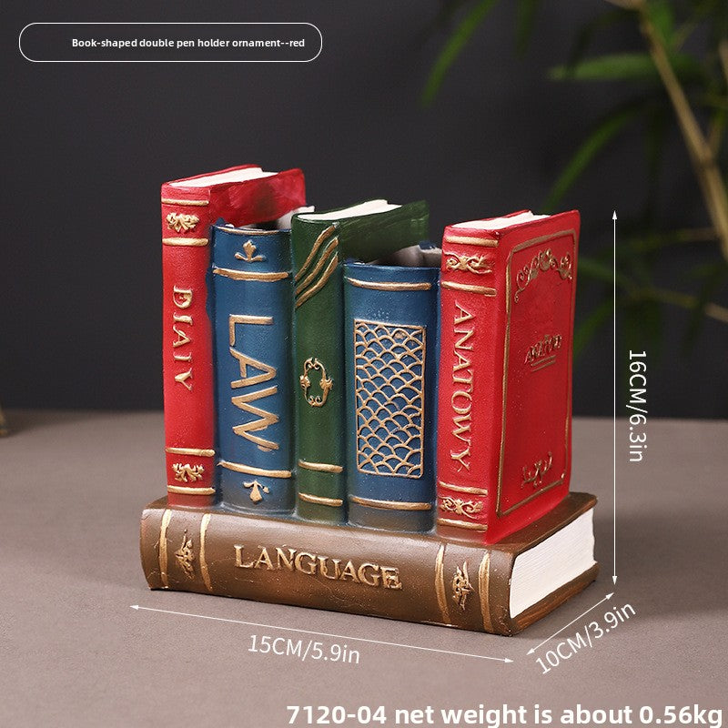 Vintage Resin Desktop Organizer