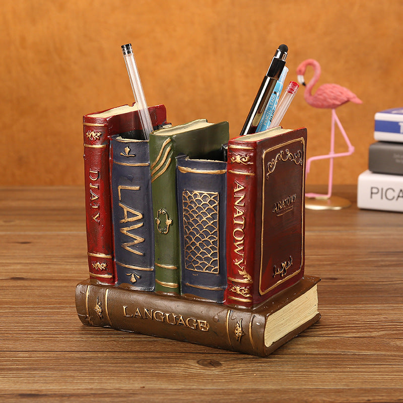 Vintage Resin Desktop Organizer